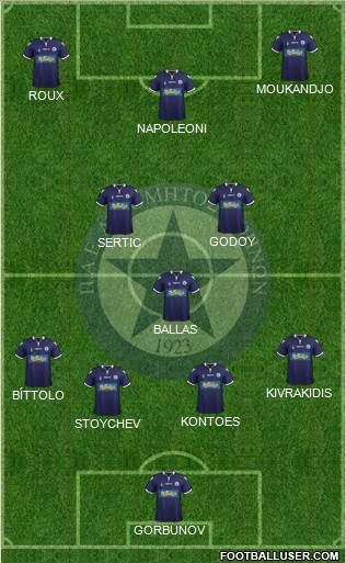 APS Atromitos Athens 1923 Formation 2015