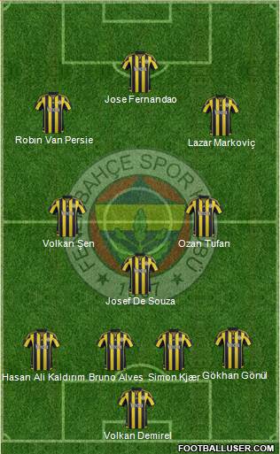 Fenerbahçe SK Formation 2015