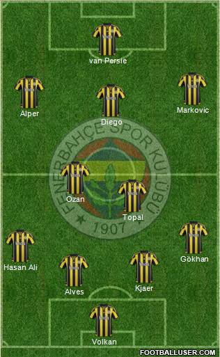 Fenerbahçe SK Formation 2015