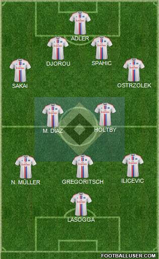 Hamburger SV Formation 2015