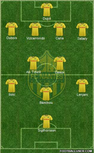 FC Nantes Formation 2015