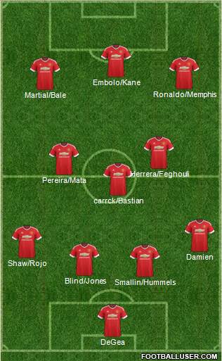 Manchester United Formation 2015