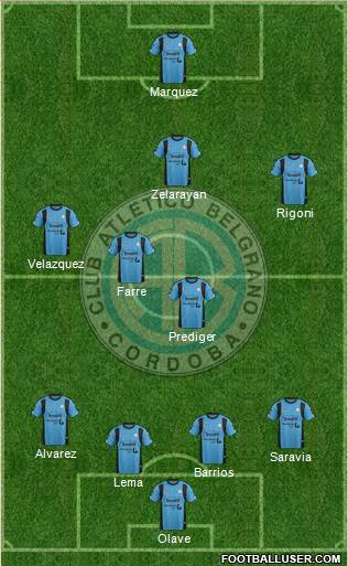 Belgrano de Córdoba Formation 2015