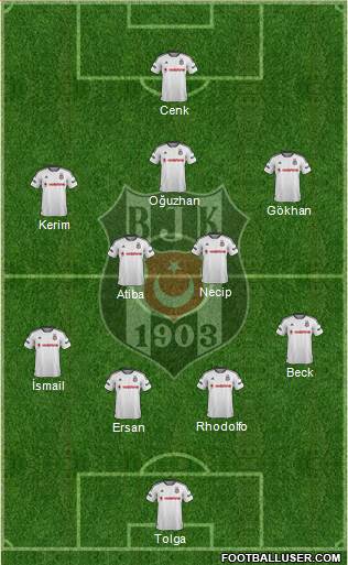 Besiktas JK Formation 2015