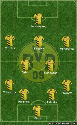 Borussia Dortmund Formation 2015