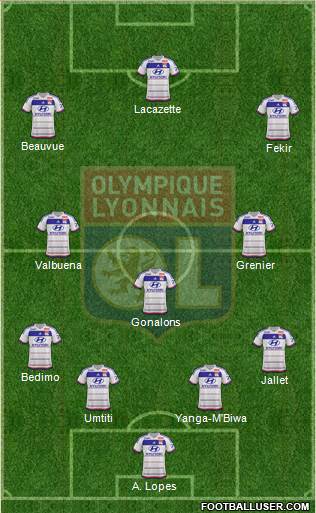 Olympique Lyonnais Formation 2015