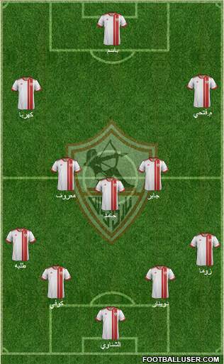 Zamalek Sporting Club Formation 2015