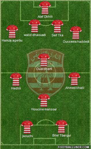 Club Africain Tunis Formation 2015
