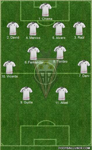 Albacete B., S.A.D. Formation 2015