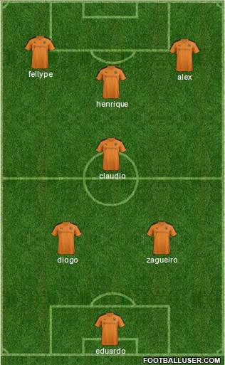 Wolverhampton Wanderers Formation 2015