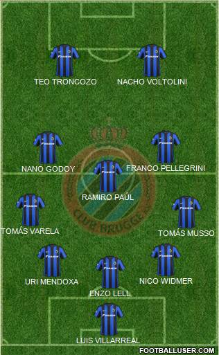 Club Brugge KV Formation 2015