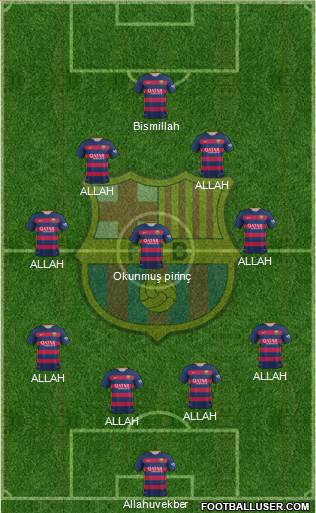 F.C. Barcelona Formation 2015