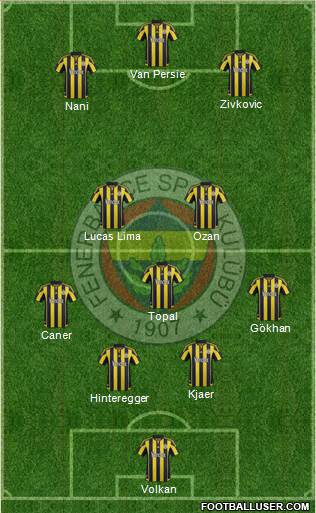 Fenerbahçe SK Formation 2015