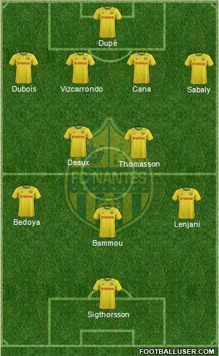FC Nantes Formation 2015
