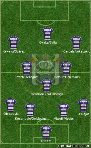 RSC Anderlecht Formation 2015