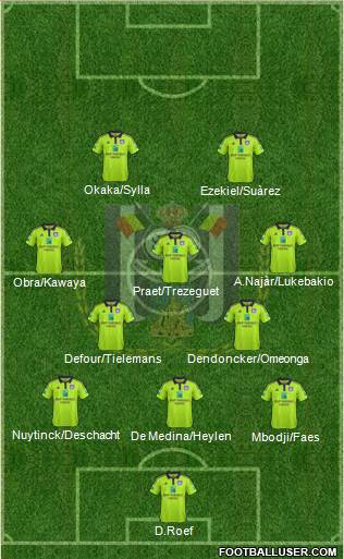 RSC Anderlecht Formation 2015