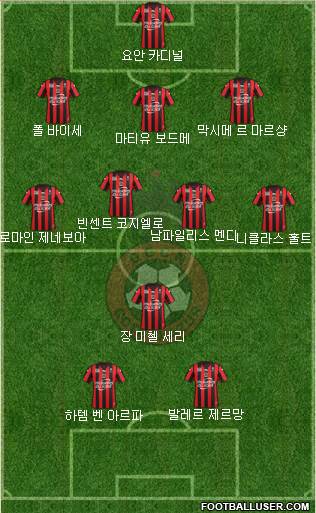 OGC Nice Côte d'Azur Formation 2015