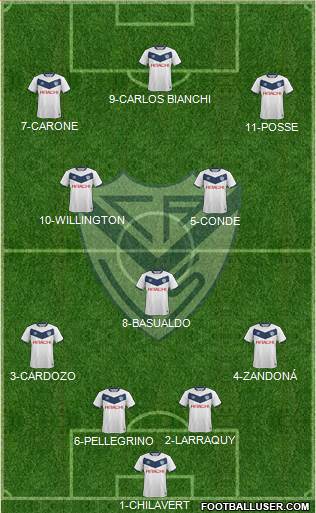 Vélez Sarsfield Formation 2015