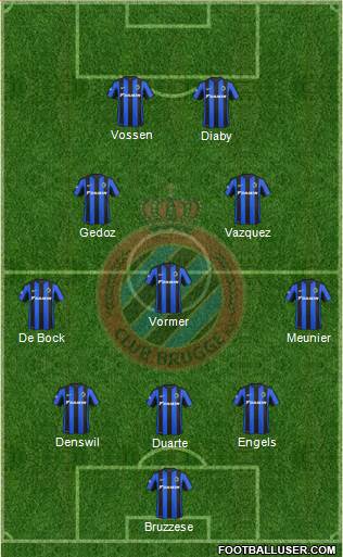 Club Brugge KV Formation 2015