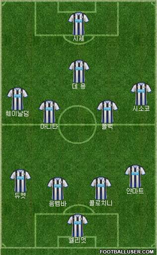 Newcastle United Formation 2015