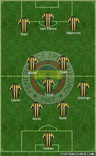 Fenerbahçe SK Formation 2015