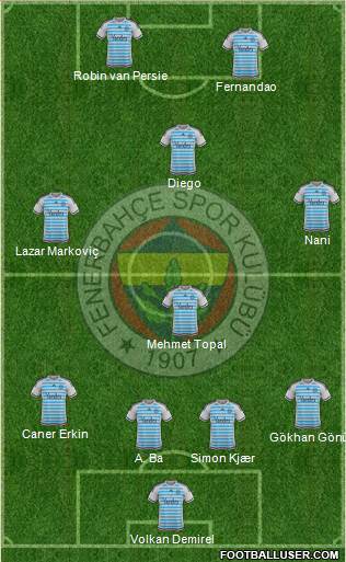 Fenerbahçe SK Formation 2015