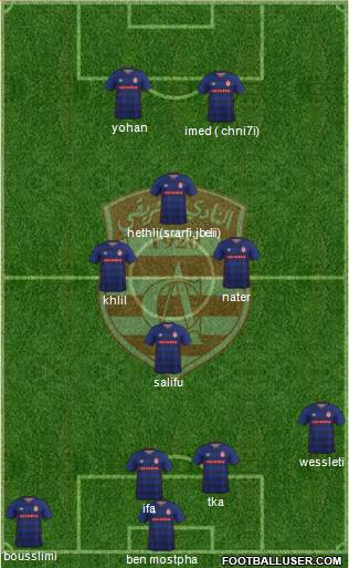 Club Africain Tunis Formation 2015