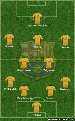 F.C. Barcelona Formation 2015