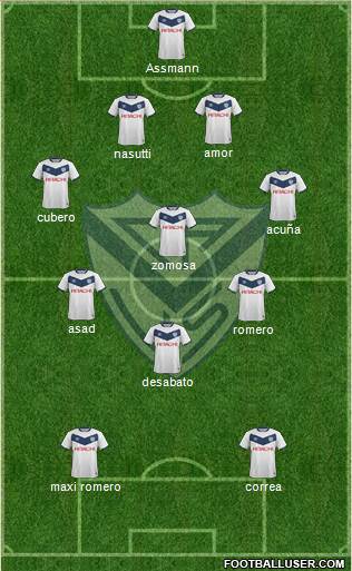 Vélez Sarsfield Formation 2015