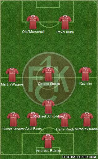1.FC Kaiserslautern Formation 2015