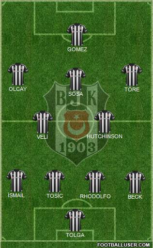 Besiktas JK Formation 2015