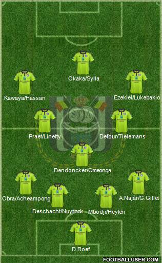 RSC Anderlecht Formation 2015