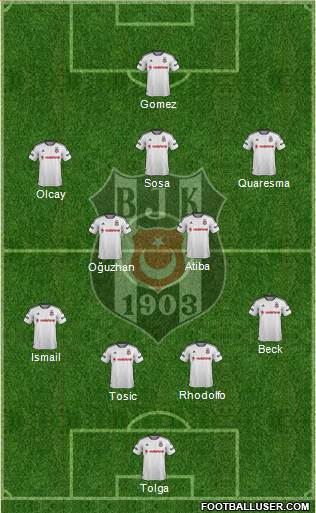 Besiktas JK Formation 2015