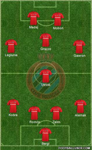 Club Brugge KV Formation 2015