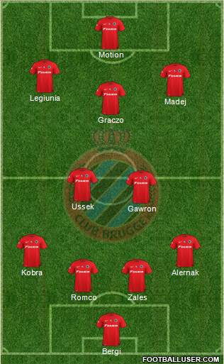 Club Brugge KV Formation 2015