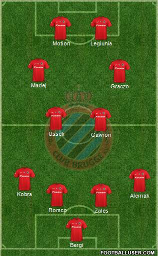 Club Brugge KV Formation 2015
