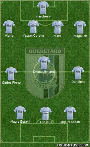 Club de Fútbol Gallos Blancos Formation 2015