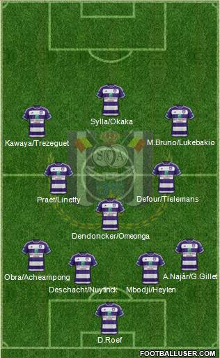 RSC Anderlecht Formation 2015