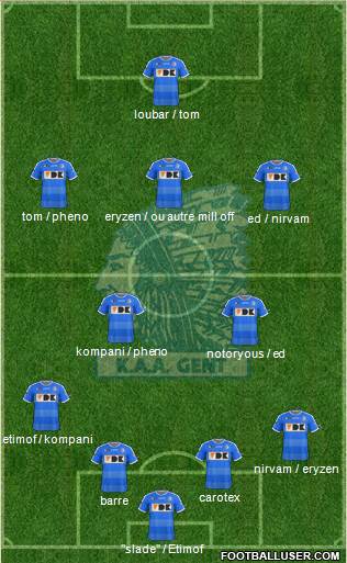 KAA Gent Formation 2015