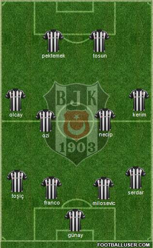 Besiktas JK Formation 2015