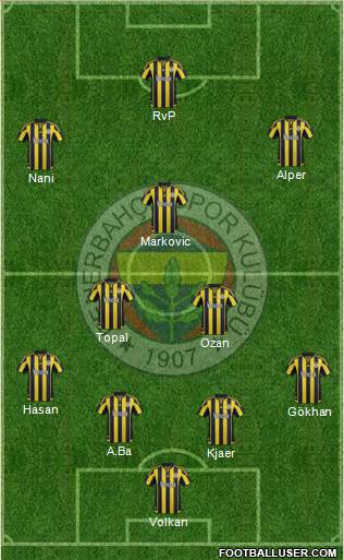 Fenerbahçe SK Formation 2015