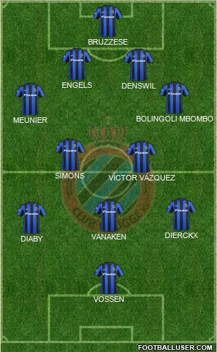 Club Brugge KV Formation 2015