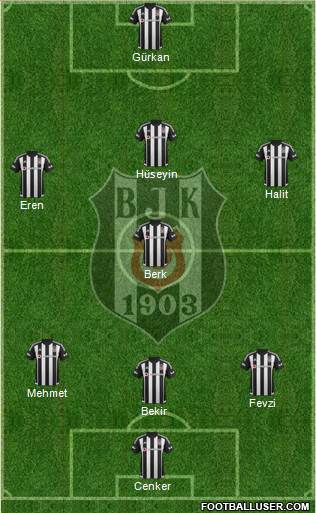 Besiktas JK Formation 2015