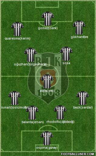 Besiktas JK Formation 2015