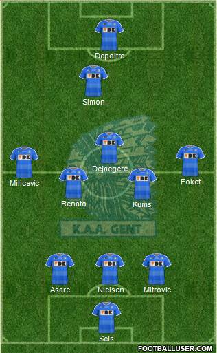 KAA Gent Formation 2015