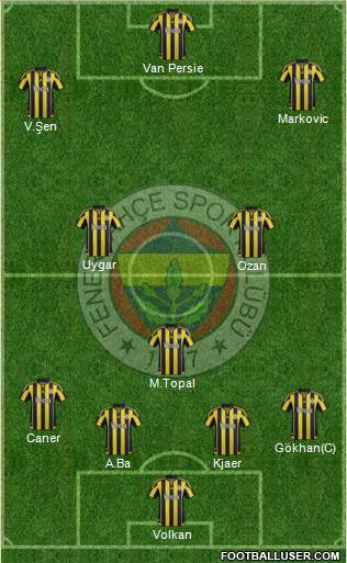 Fenerbahçe SK Formation 2015