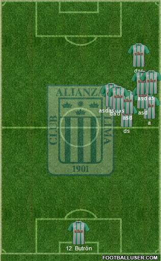 C Alianza Lima Formation 2015