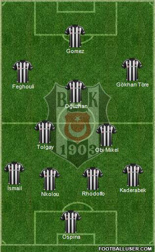 Besiktas JK Formation 2015