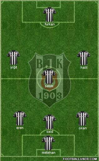 Besiktas JK Formation 2015