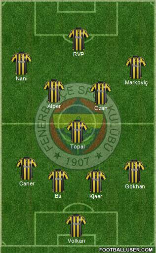 Fenerbahçe SK Formation 2015
